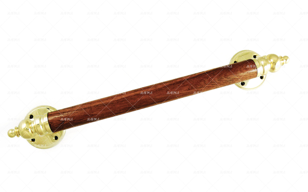 Ручка дверная скоба латунь парадная Сербская