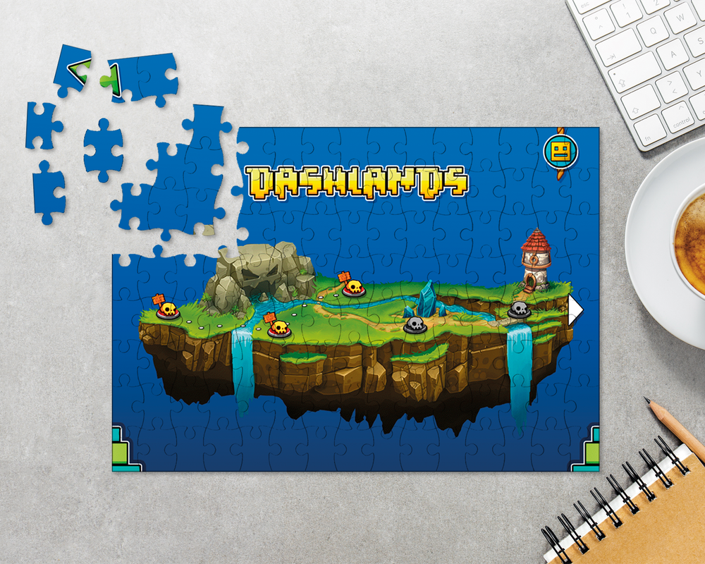 Пазл Островок Geometry Dash World