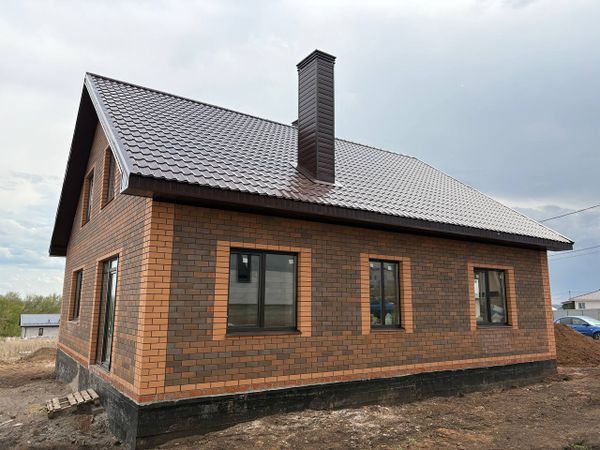 Дом с мансардой в деревне Верхняя Марьевка