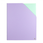 Папка архивная Alingar, A4, 330*250 мм, пластик, 1500 мкм, на резинке с 4 файлами, сиреневый