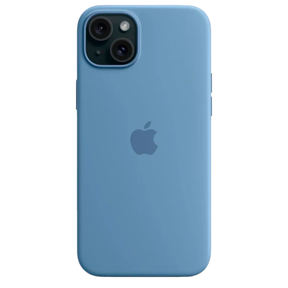 Силиконовый чехол с поддержкой MagSafe Apple Silicone Case для iPhone 15 Plus, Winter Blue (Зимняя синева)