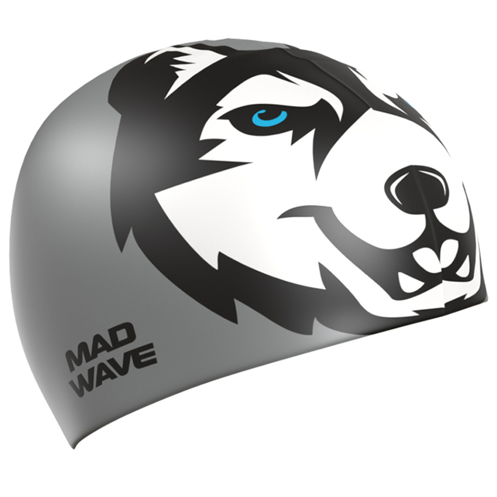 Шапочка для плавания силиконовая Mad Wave Husky