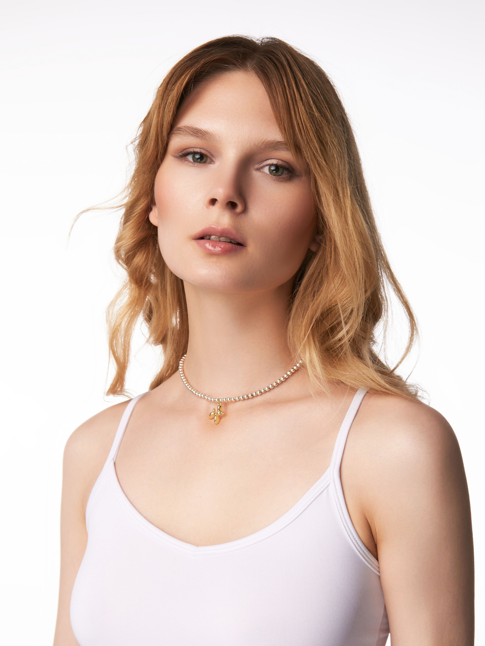 Колье на шею чешское стекло хамелеон