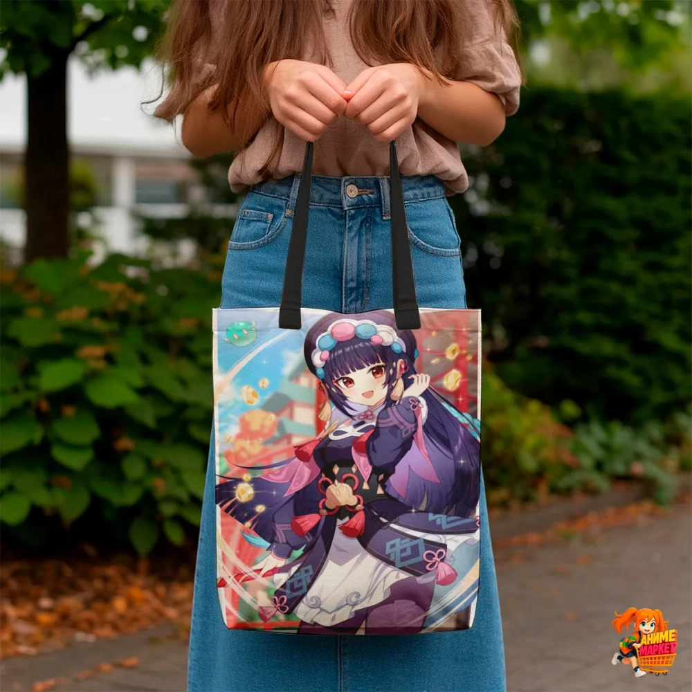 Сумка шоппер с принтом Genshin Impact