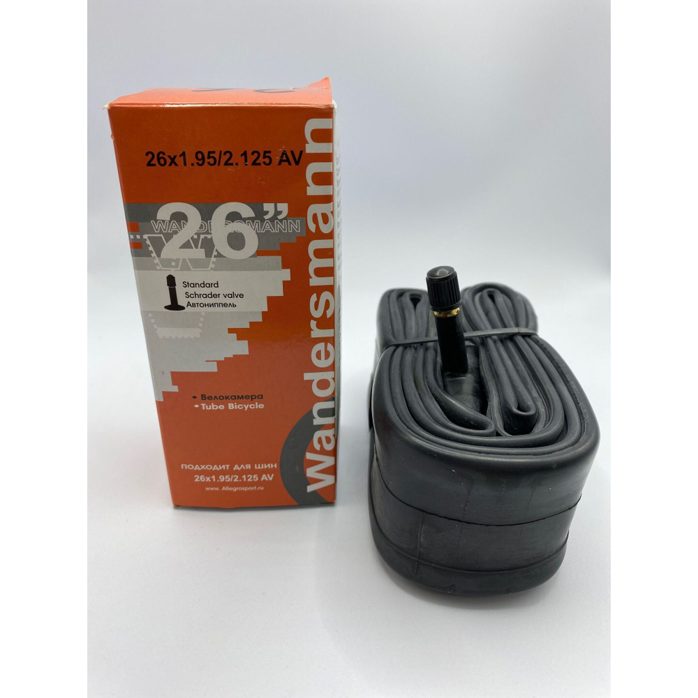 Камера велосипедная 26х1.75-2.125 прямой ниппель