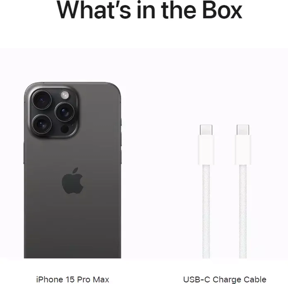 Смартфон Apple iPhone 15 Pro Max 256GB Titanium Black