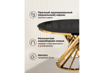 Стол стеклянный Woodville Twist gold, black