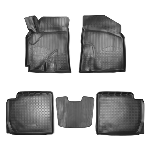 Ковры в салон Norplast/Unidec для Chery Tiggo 3 I (2016-)Полиуретан,Черный, арт.NPA11-C11-703