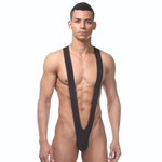 Черное мужское боди на широких лямках (Размер: S-M) (Цвет: черный)