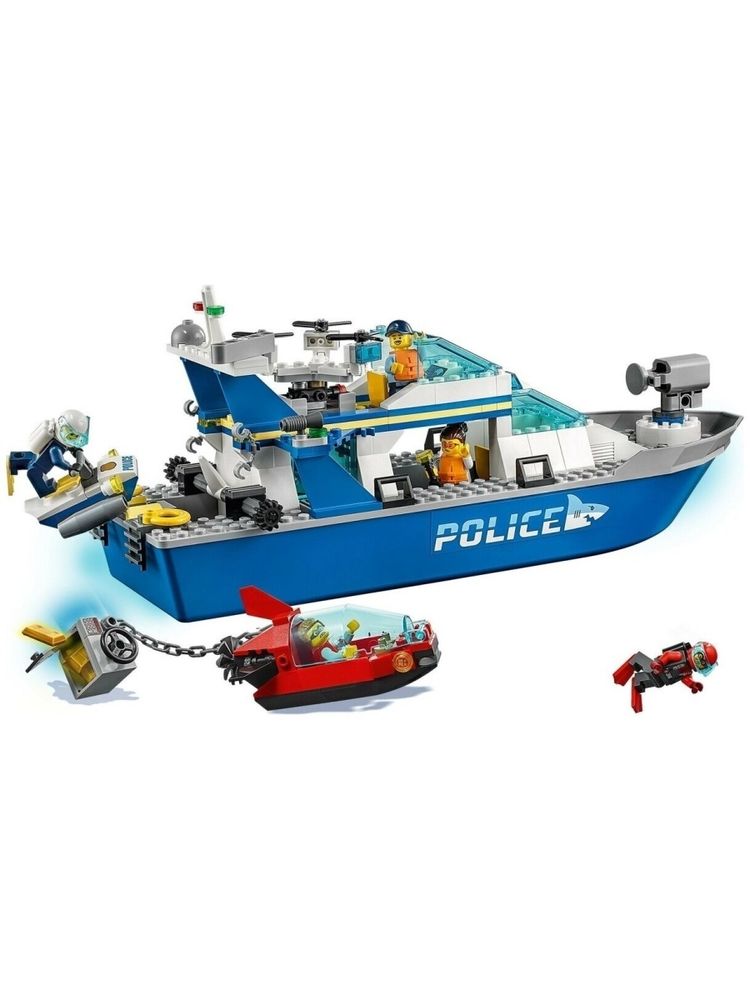 Конструктор LEGO City Police 60277 Катер полицейского патруля