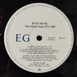 Винтажная виниловая пластинка LP Roxy Music The Atlantic Years 1973 1980 (UK 1983)