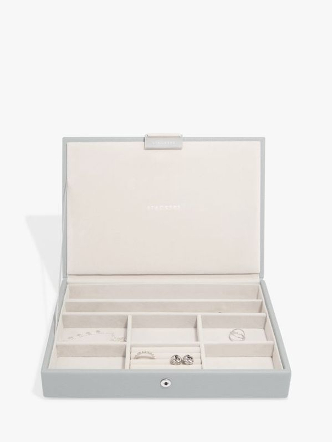 Органайзер для украшений Stackers Classic Box Lid (Blush Pink) (светло-серый / Pebble Grey)