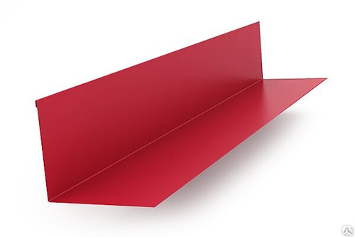 Планка примыкания 140х100х2000 RAL 3005 красное вино