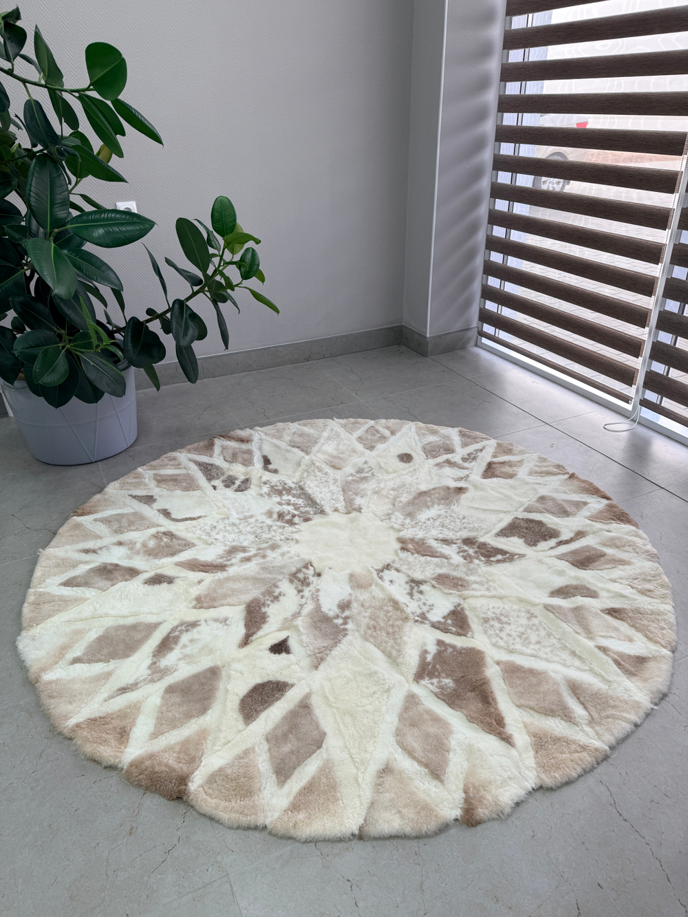 Ковер шкура натуральная овчина меховой