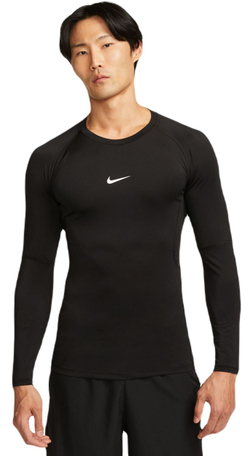 Термобелье Nike Pro Dri-FIT Tight Long-Sleeve Fitness Top - Black