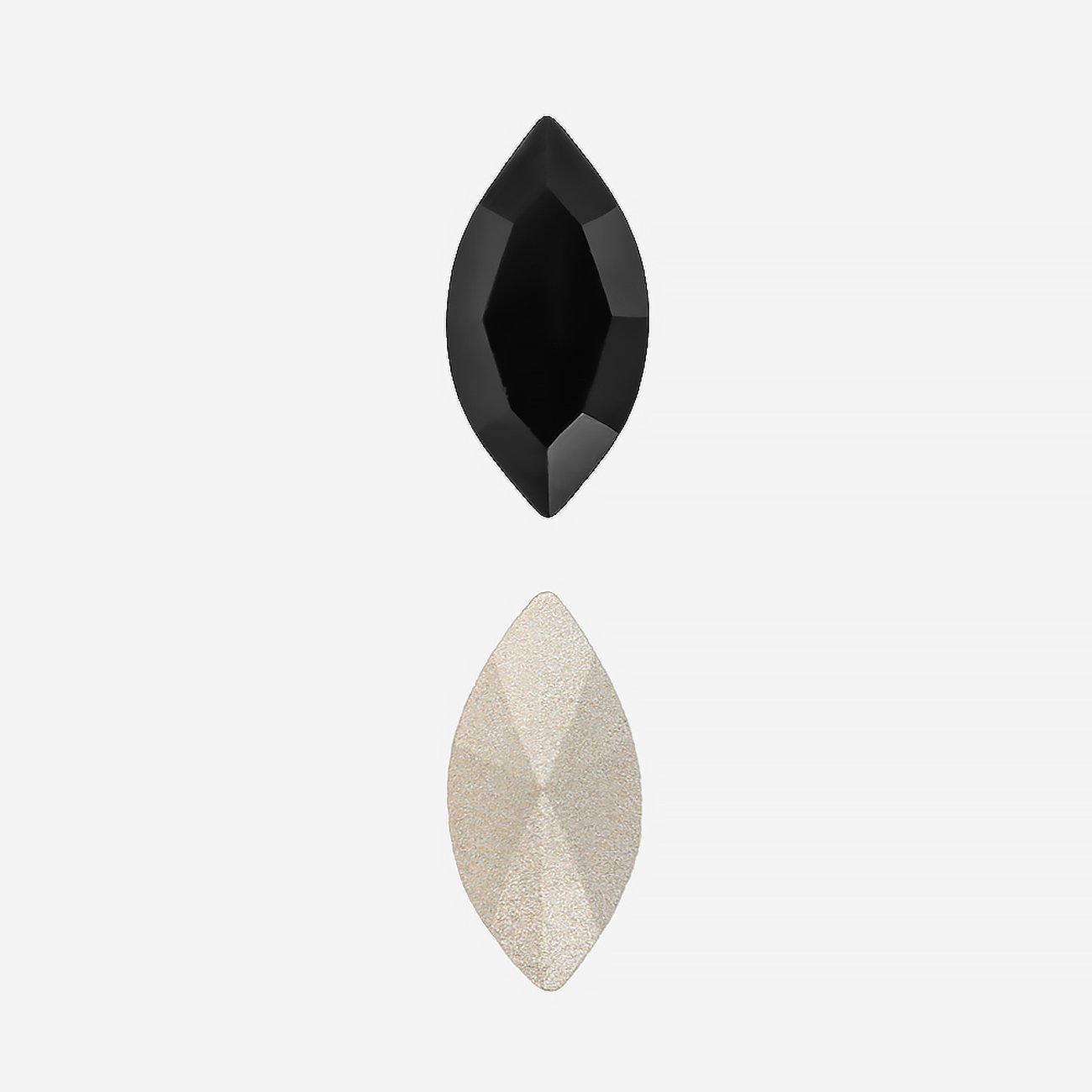 Кристалл Маркиз (Marquise Fancy Stone), оттенок "Черный"/"Jet", 10*5мм