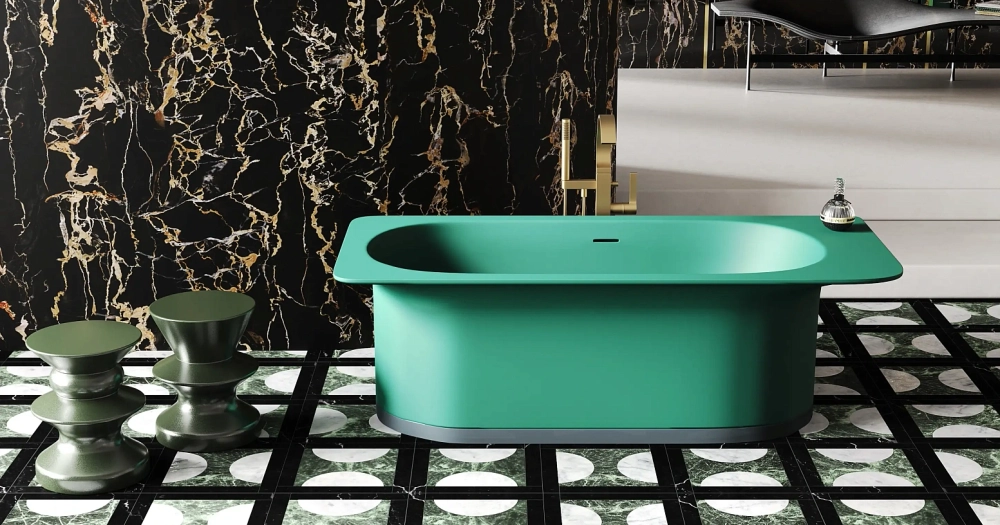 Ванна NINFEA 180x82 матовая покраска RAL полностью