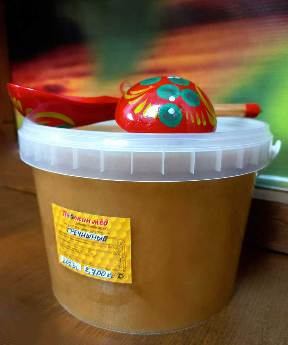 Мёд Гречишный натуральный, Алтайский край, 650 гр.