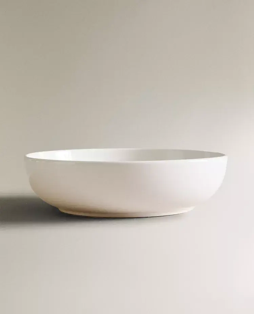 ZARA HOME ГЛУБОКАЯ ТАРЕЛКА ИЗ КЕРАМИКИ, БЕЛЫЙ