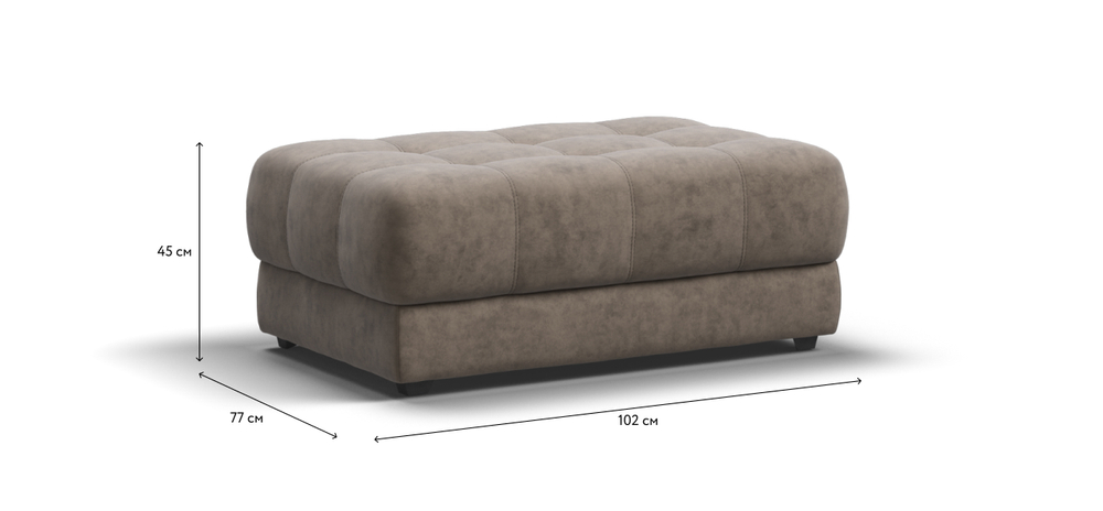 Босс пуф Велюр Роял тауп