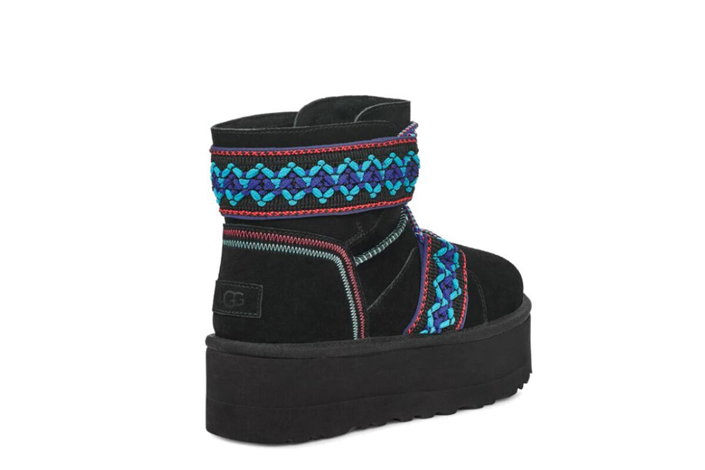 UGG Classic Mini II Braid Platform Black