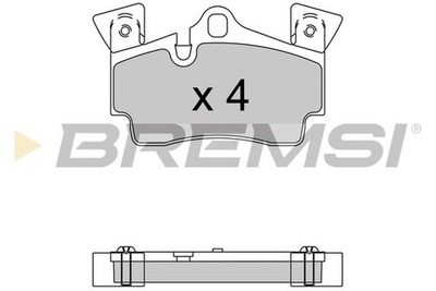 BREMSI - BP3574-BMS - Brake Pad Set, disc brake