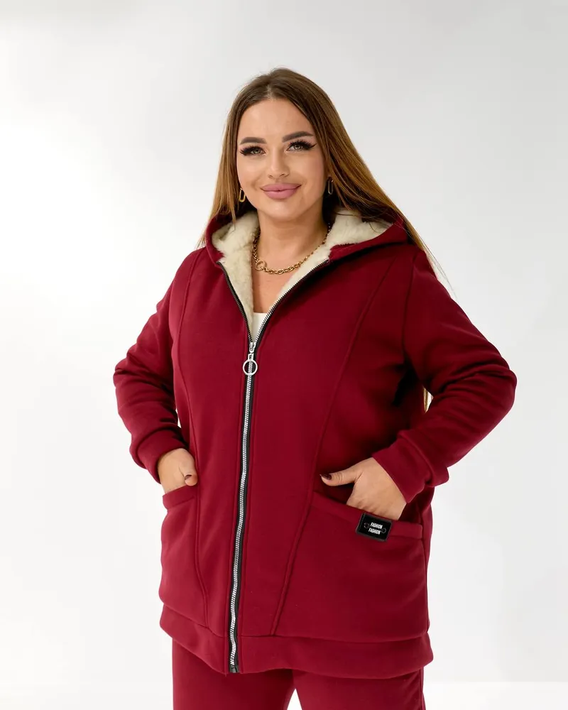 Костюм с мехом УК-5478-1 Фабрика Моды