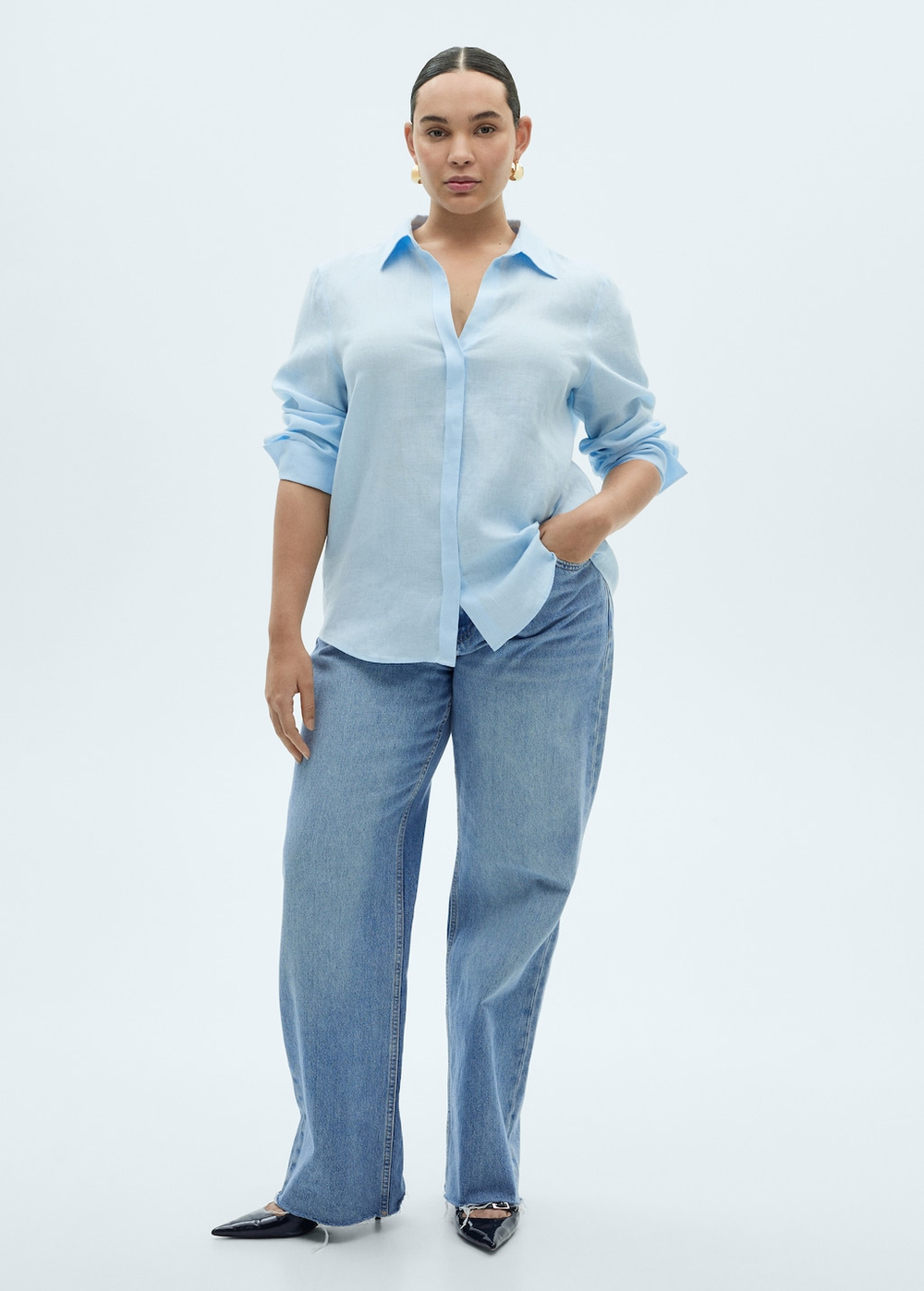 Рубашка 100% лен