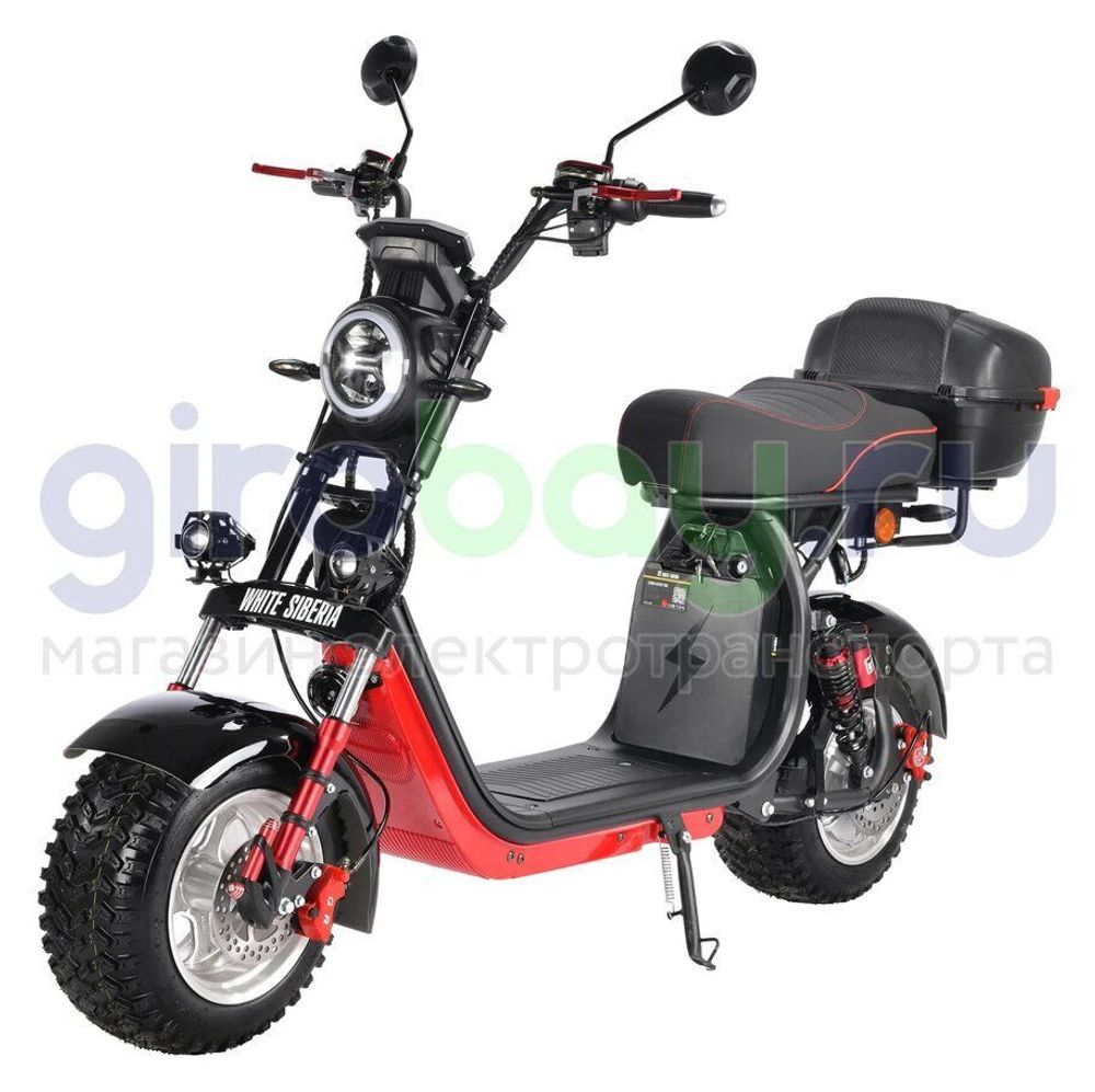 Электроскутер CityCoco WHITE SIBERIA PRO 2500w (Черный) фото №1