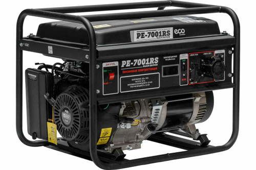 Бензиновый генератор ECO PE-7001RS Black Edition EC1566-2