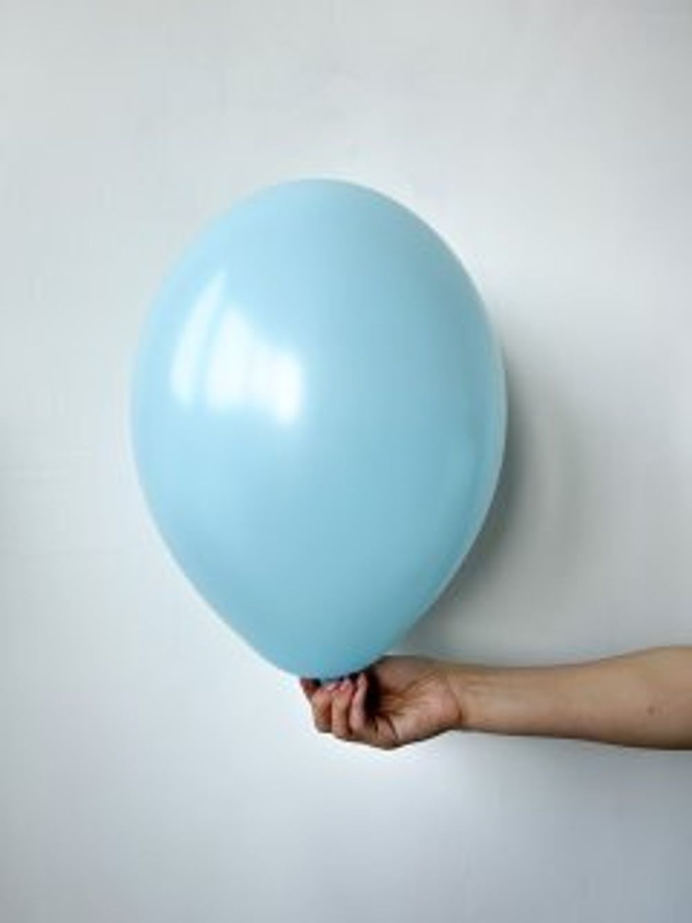 B Шар пастель 12'' / 30 см №34 нежно голубой (640) макарунс Ice Blue (БГ-17)  Изображение2