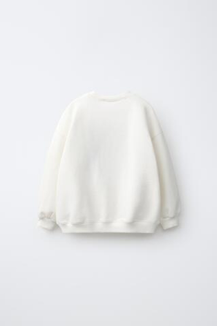 ZARA ТОЛСТОВКА MICKEY MOUSE © DISNEY, ЭКРЮ