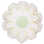 Шар Фольгированный Цветок Ромашка белая с золотом (Белый)