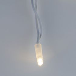 ULD-B3010-200-SWK WARM WHITE IP67 Бахрома светодиодная со статическим свечением. 3м. Соединяемая. 200 светодиодов. Теплый белый свет. Провод белый. TM Uniel.