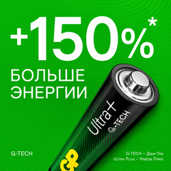 Элементы питания AAA GP 24AUPA21-2CR4 Ultra Plus (блистер 4шт)