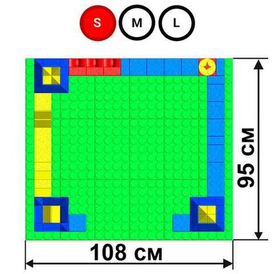 Набор GigaBloks 7,5: Крепость на платформе