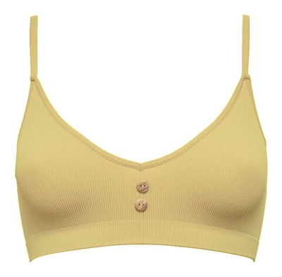 Эко-бюстгальтер в мелкий рубчик Eco-wear (Размер: XL) (Цвет: желтый)