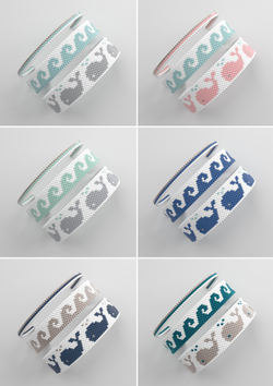 Схема PEYOTE, Схема браслета мозаичное плетение, узор из Miyuki Delica 11/0, файл PDF, №165