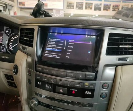 Магнитола Lexus LX570 2007-2015 - Carmedia ZH-L9001 монитор 9" на Android 12, 8Гб+128Гб, CarPlay, 4G SIM-слот