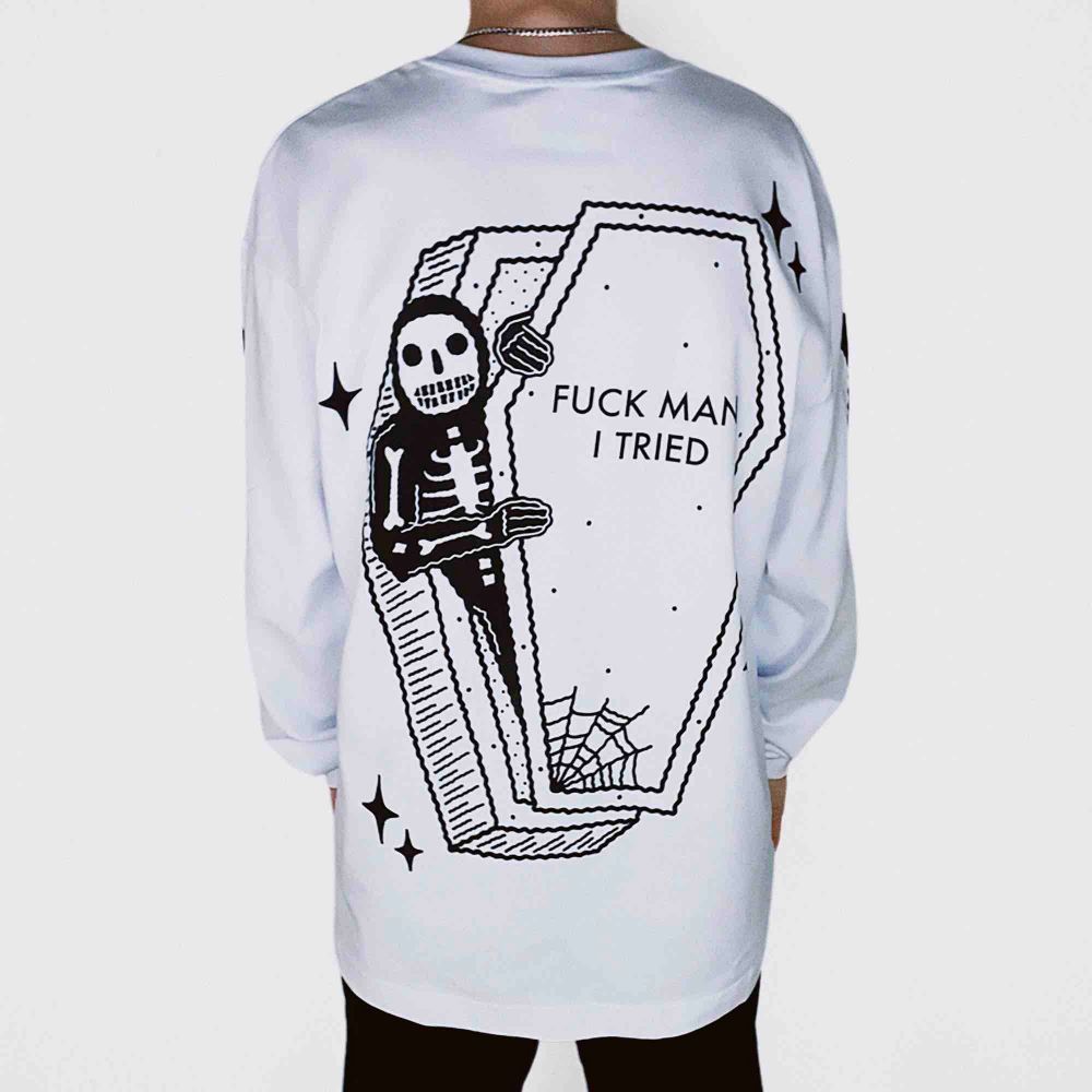 Лонгслив DNSMCBR Bones Белый