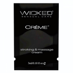 Крем для массажа и мастурбации Wicked Stroking and Massage Creme - 3 мл.