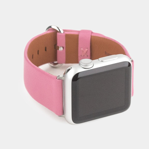 Ремешок для Apple Watch 40/41/42 mm из кожи теленка, розового цвета