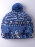 Шапка зимняя вязаная детская
