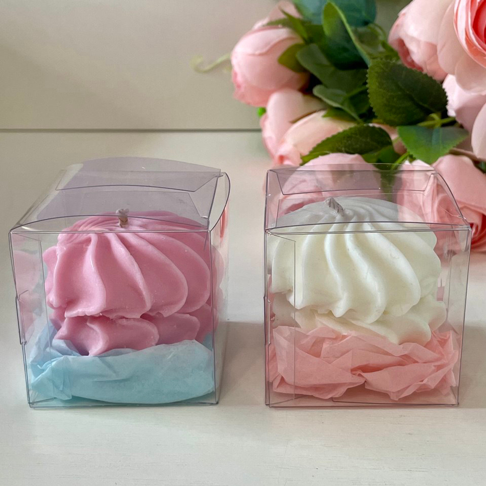 Свеча зефирка клубничная