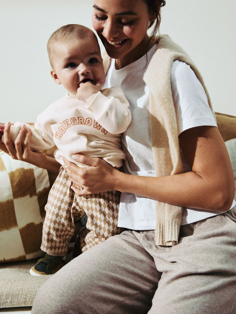 Свитшот и штаны в комплекте для малышей Next N22-632, Бежевый