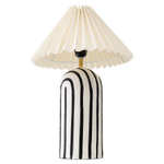 Светильник настольный stripel, D30х44 см, черный/белый