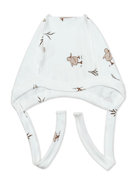 Чепчик Швы наружу Утята Экрю RinaAmari