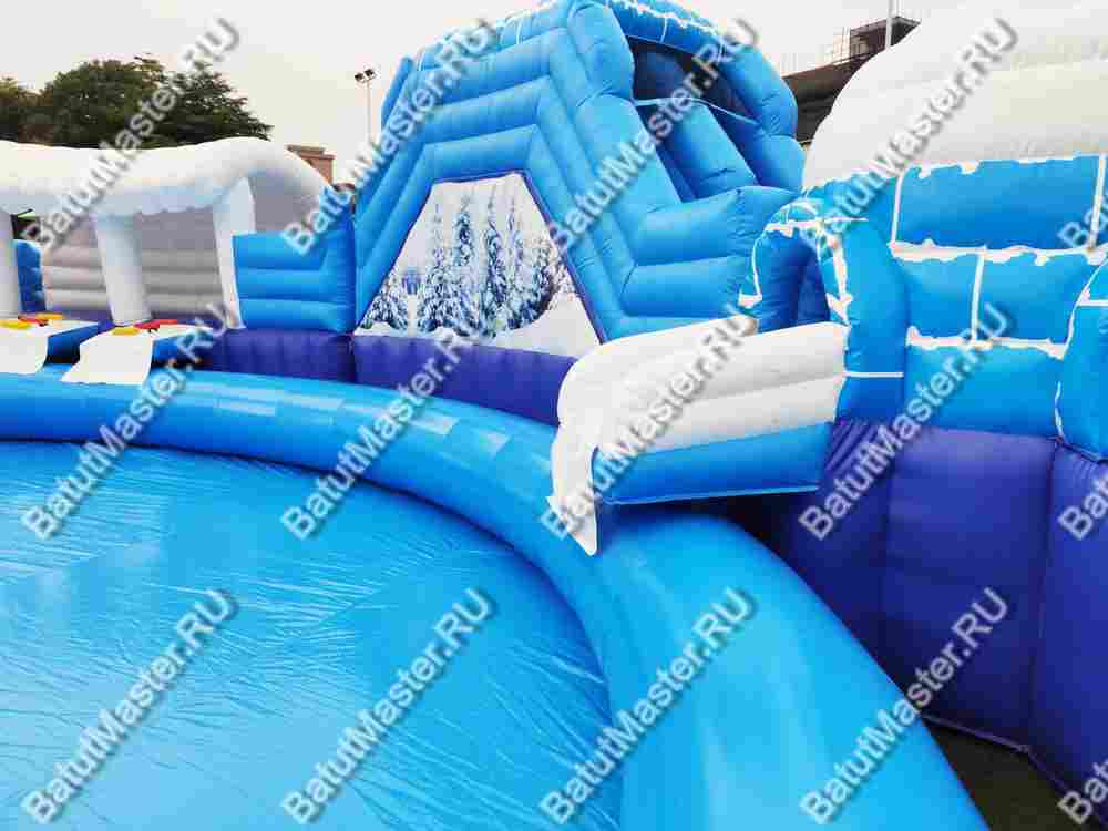 Надувной наземный аквапарк «Морское царство» 20*20*6 м