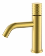 Смеситель для раковины Boheme Stick 121-MG золото матовое/ручка DIAMOND