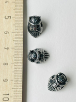 o1410 Бусина "Шлем" 14*10мм, нерж. сталь